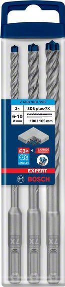 Actual product image Bosch Professional Zubehör EXPERT SDS plus-7X hammer drill bit set, 5/6/6/8/10 mm, 5 pcs. (5.0 mm, 6.0 mm, 10.0 mm, Ø 8.0 mm)