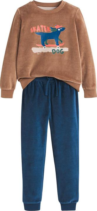 Produktbild La Redoute Collections Samt-Pyjama mit Hundeprint (94)