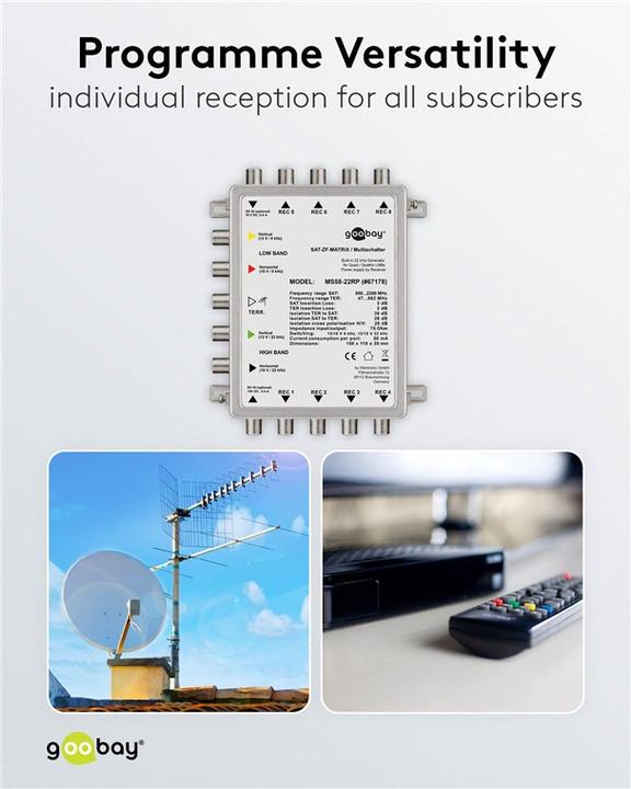 Actual product image Goobay MS58-22RP (Multi switch)