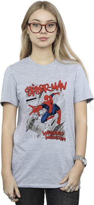 Immagine prodotto Spider-Man Sketch City Maglietta Ampia Donna (L)