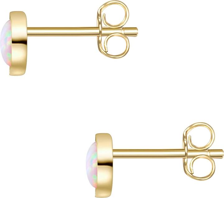 Image du produit Glanzstücke München Femme argent sterling opale (synth.) or jaune - 28347 (Argent Sterling)