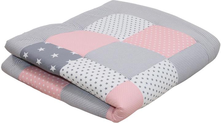 Produktbild Ullenboom Krabbeldecke Sterne rosa 120 cm x 120