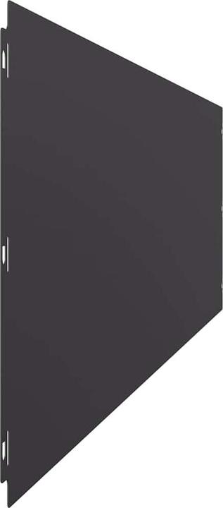 VidaXL Rasenkanten 20 Stk. Schwarz 25x103 cm Kaltgewalzter Stahl Gartenkante (103 cm)