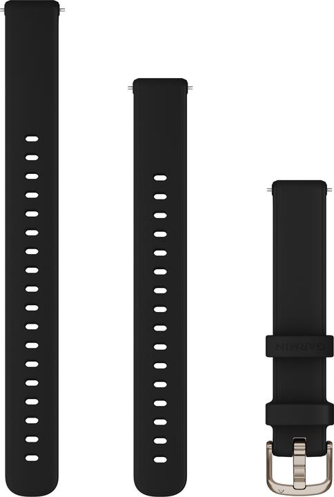 Image du produit Garmin watch strap Lily 2 Silicone Band, black (14 mm, Silicone)
