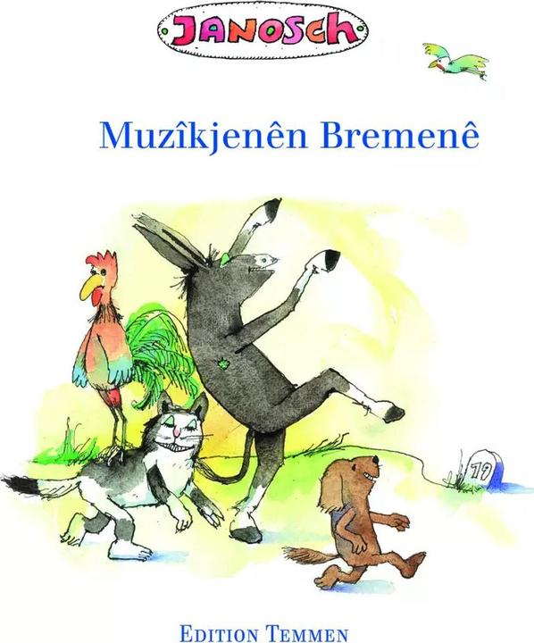 Produktbild Die Bremer Stadtmusikanten, kurdisch (Kurdisch (Sorani), Janosch, Ronî Stêrk, 2022)