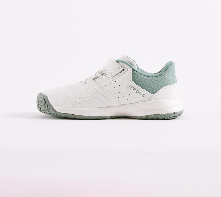 Actual product image Kuikma Kinder Tennisschuhe mit Klettverschluss - TS Strong Kd weiss (33)
