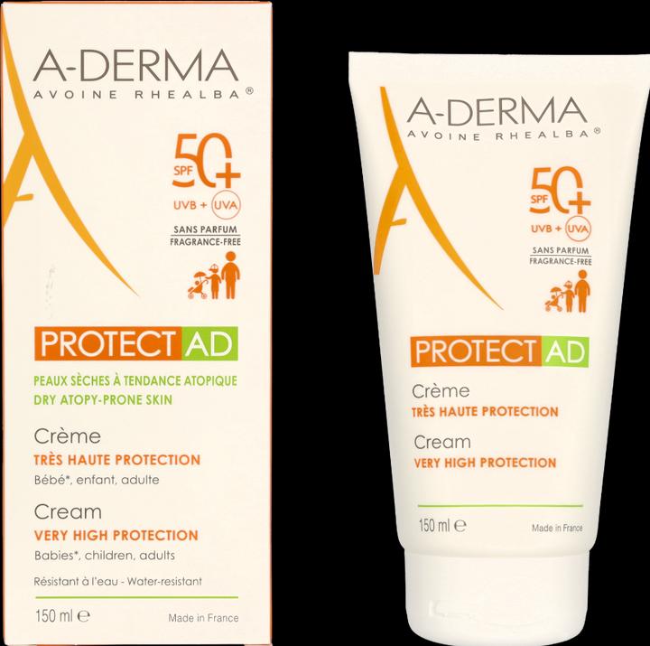 Actual product image A-Derma PROTECT-AD Cream SPF50+ Cream (Suntan cream, SPF 50+, 150 ml, 190 g)