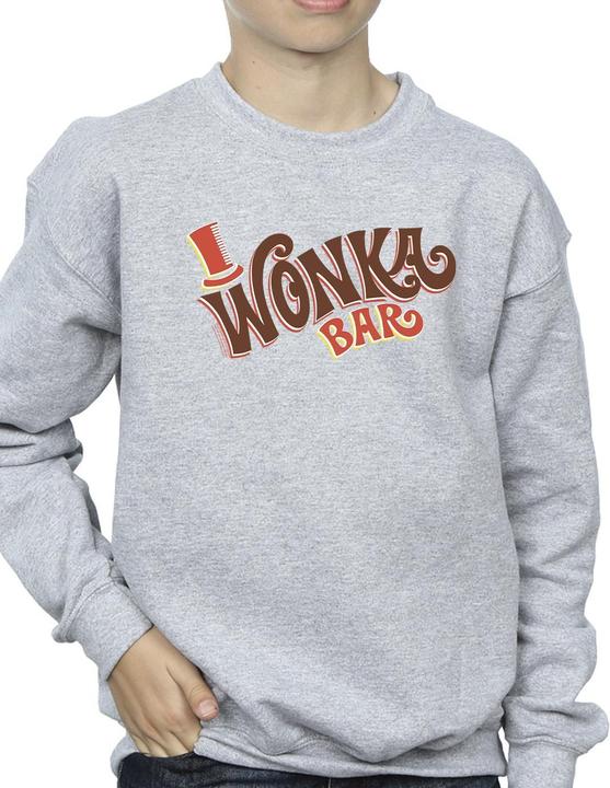 Actual product image Willy Wonka & the Chocolate Factory Boys Bar Logo Sweatshirt (128)