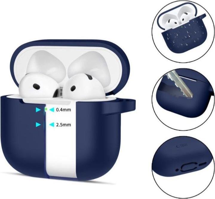 Produktbild Tech-Protect AIRPODS 4 SILICONE HOOK Case (Kopfhörer Tasche)