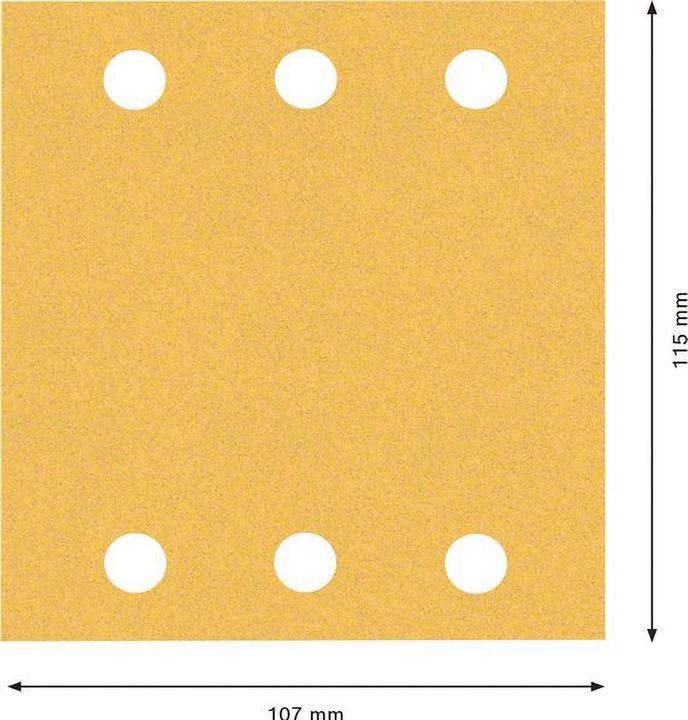 Actual product image Bosch Professional Zubehör Accessories 2608901657 Sanding paper for orbital sander grain 120 ( (G120)