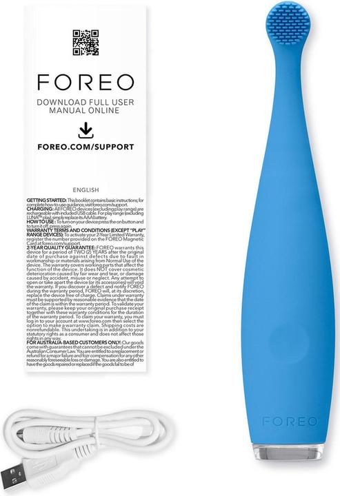 Produktbild Foreo Schallzahnbürste ISSA Baby Bubble Blue Dino (Schallzahnbürste)