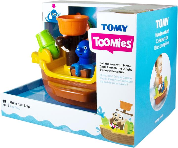 Actual product image Tomy Bath pirate ship
