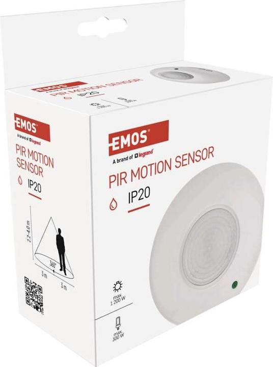Produktbild Orno Bewegungsmelder (PIR-Sensor) IP44 1200W Weiss (6 m)