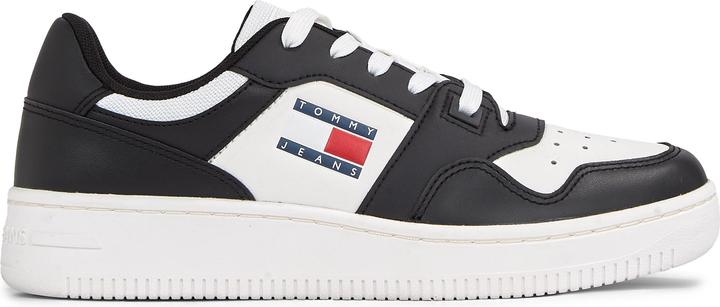 Produktbild Tommy Hilfiger TJW Retro Basket Essential Sneakers - Zwart / Ecru - Maat 36 (36)