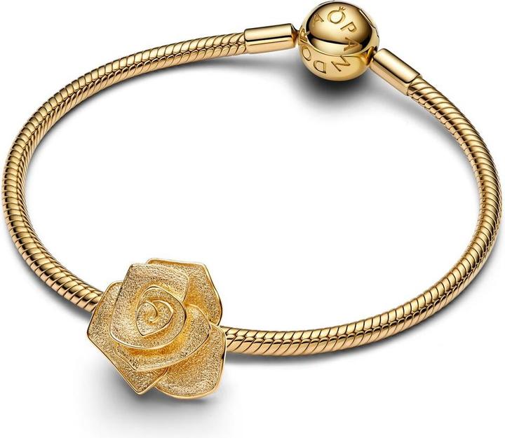 Image du produit Pandora Grosses Blühende Rose Charm (Plaqué or, Métal)