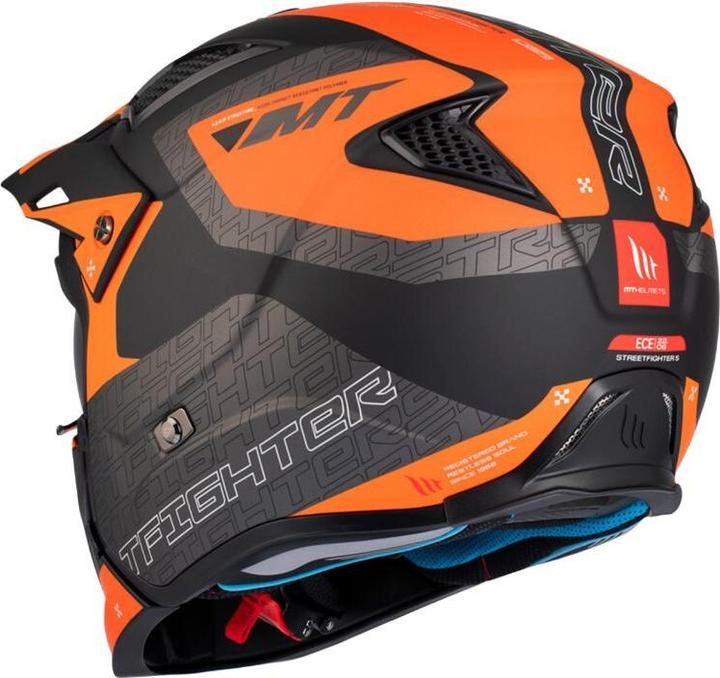 Actual product image MT Helmets single-shield convertible motocross helmet with removable chin strap streetfighter sv totem b4 (ece (54 cm, XS)