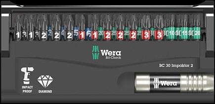 Actual product image Wera Bit-Check 30 Impaktor 2 (1 x 6 x 25 mm, 1 x 3 x 25 mm, 1 x 5 x 25 mm, 1 x 4 x 25 mm)