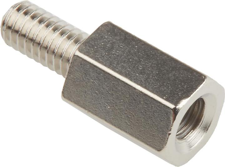 Actual product image Rs Pro Brass Hex Threaded Spacer M4x10mm M/F