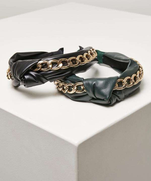 Urban Classics Alice Band With Chain 2-Pack