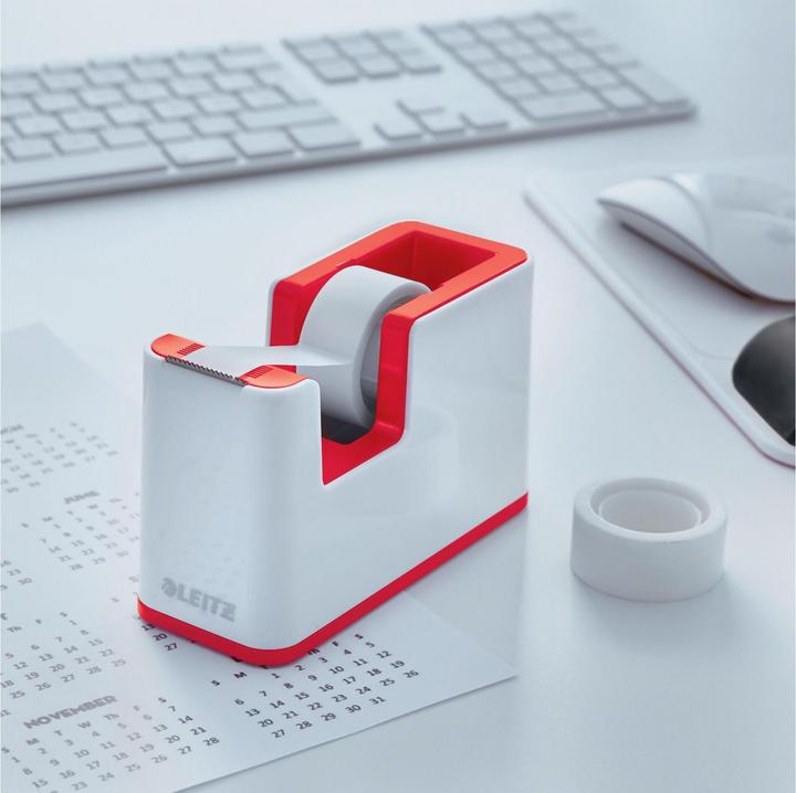 Actual product image Leitz Table dispenser WOW +1RL white/red