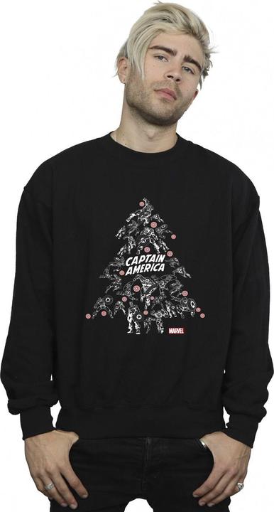 Image du produit - Sweat CAPTAIN AMERICA CHRISTMAS TREE - Homme (3XL)