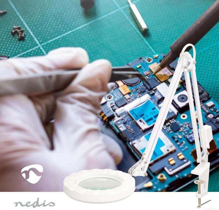 Actual product image Nedis Magnifying lamp | Lens power: 3 dioptres | 6500 K | 6 W | 700 lm | White (700 lm)