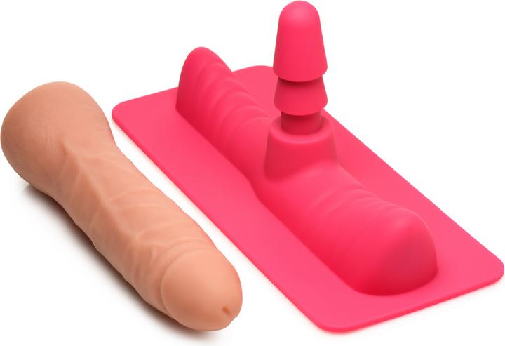 Actual product image Frisky Saddle Adapter with Dildo - Pink/Flesh