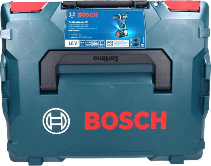 Actual product image Bosch Professional Bosch GSB 18V-90 C Professional Battery Impact Drill 18 V 64 Nm Brushless + 1x Battery 5.0 Ah + L- (Rechargeable battery operated)