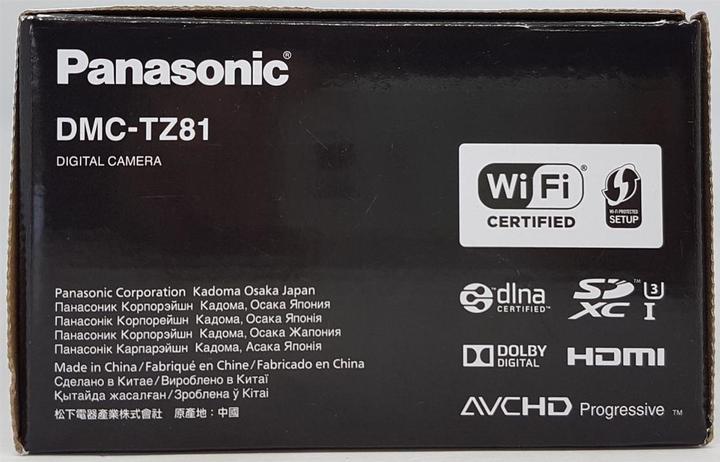 Immagine prodotto Panasonic Lumix TZ81 (24 - 720 mm, 18.10 Mpx, 1/2,3'')