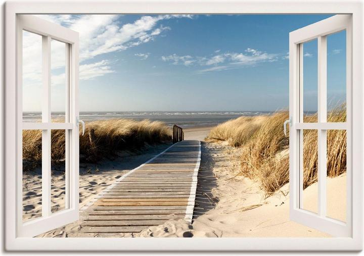 Produktbild Artland Nordseestrand auf Langeoog, weiss T5RQ (70 x 50 cm)