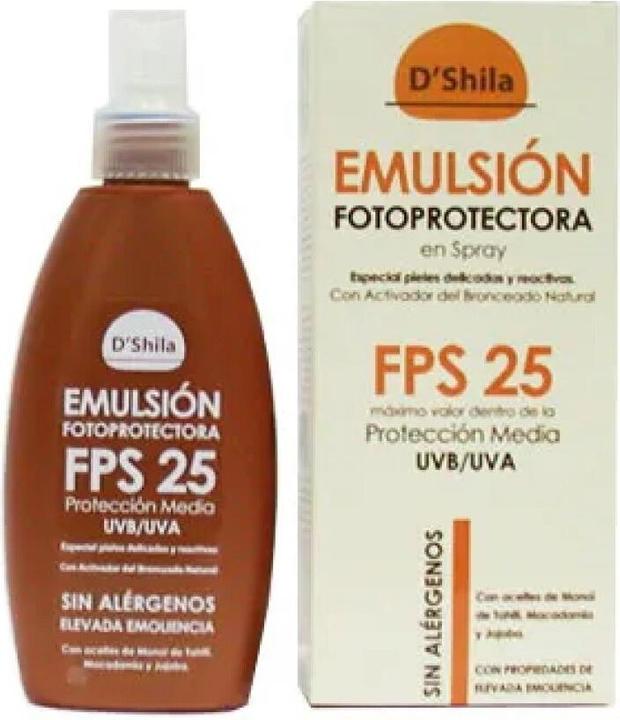 D'Shila Shila Emulsion Fotoprotectora Spray Fps 25 200ml (Sonnenspray, SPF 25, 200 ml)