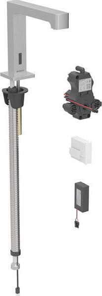 Image du produit Geberit Robinetterie de lavabo Brenta, saillie 195mm, sans mélangeur, alimentation par pile, pour b