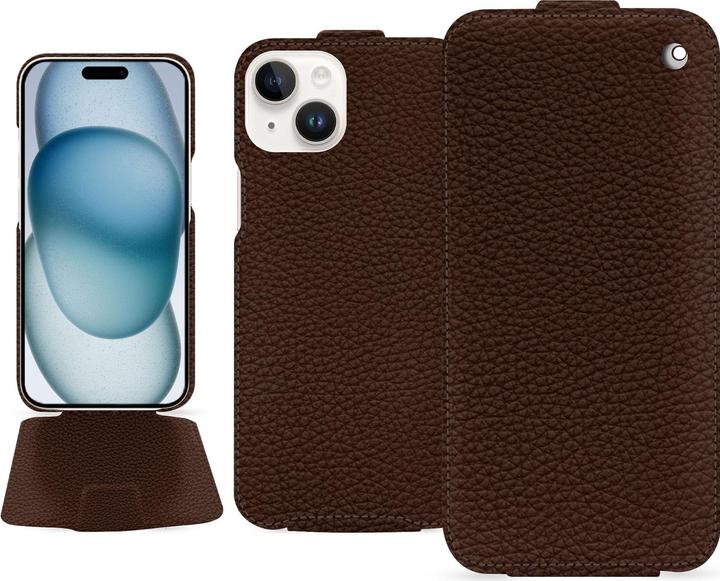 Actual product image Noreve Vertical leather shell (Apple iPhone 15)