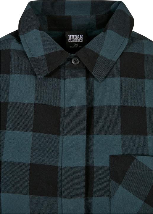 Actual product image Urban Classics Ladies Oversized Check Flannel Shirt Dress (S)