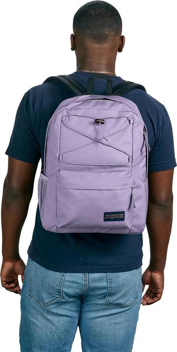 Actual product image JanSport flex pack pastel lilac backpack