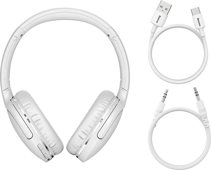 Actual product image Baseus Encok headphone D02 Pro White (40 h, Wireless)