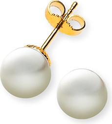 Image du produit Natsumi Schmuck Boucles d'oreilles perle or jaune 18K/750 Ø 8.0-8.5mm (750/18 K Or jaune)
