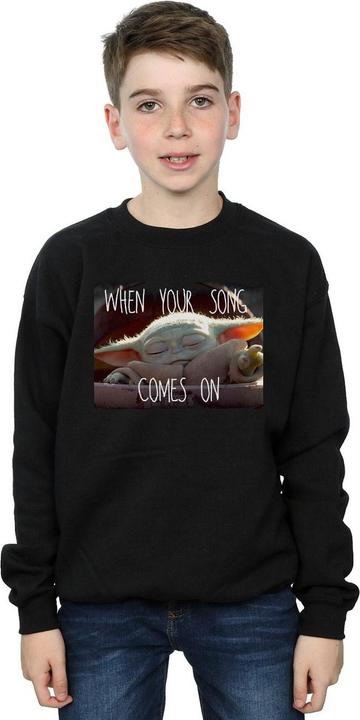 Produktbild Star Wars The Mandalorian The Child Song Meme Sweatshirt Jungen (128)