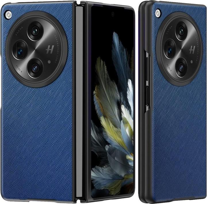 Image du produit Cover-Discount OnePlus Open - Coque de protection texturée croisée bleue (OnePlus Open)