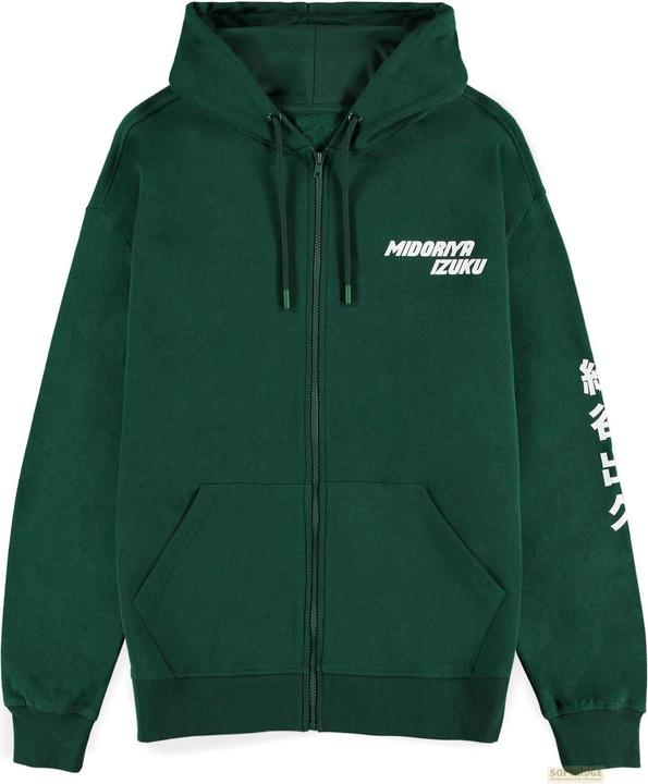 Difuzed MY HERO ACADEMIA - Deku - Pull à Capuche Zipper Homme (M) (M)