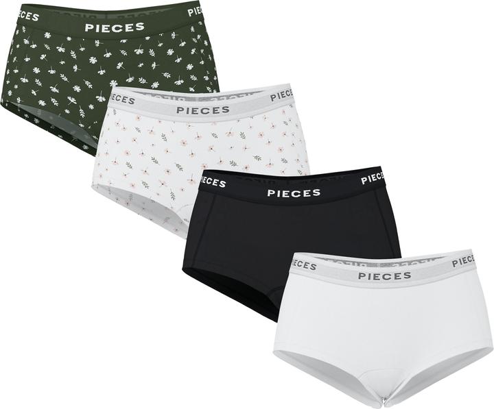 Produktbild Pieces Pclogo Lady 4 Pack Aop/Solid Noos Bc (XS, 4er Pack)