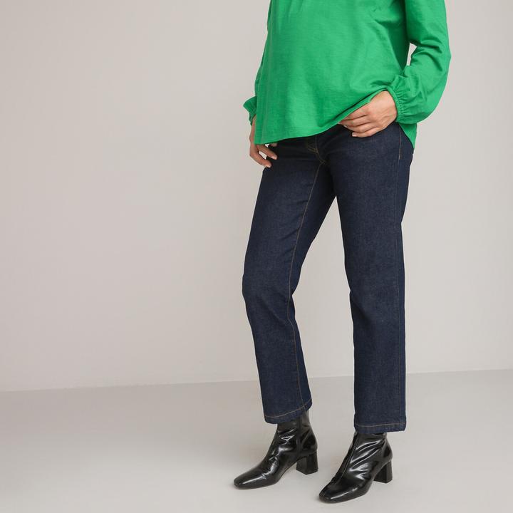 Image du produit La Redoute Collections Jeans de grossesse droit avec un empiècement extensible à la taille (M)