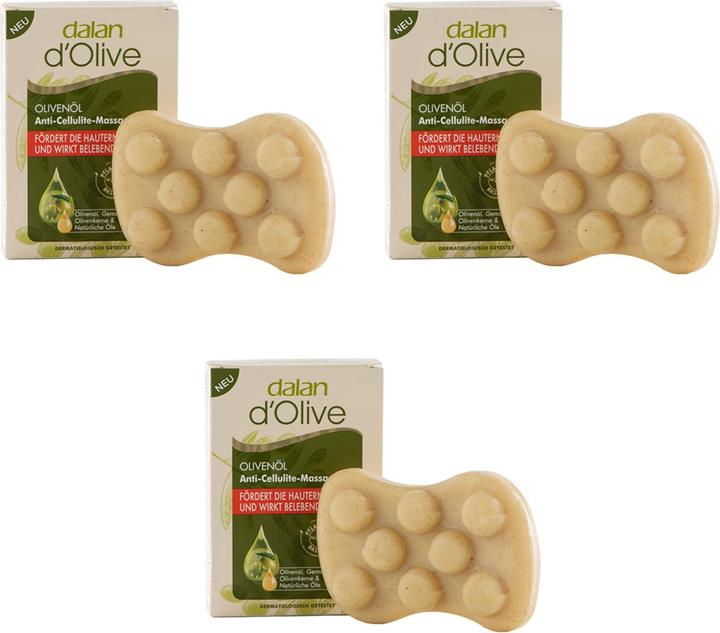 Produktbild Natura Punto 3er-Set feste Olivenöl Massageseife (Hartseife)