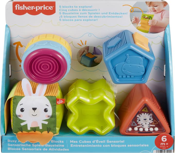 Image du produit Fisher-Price Jouets pour bébé Busy Activity Blocs sensoriels