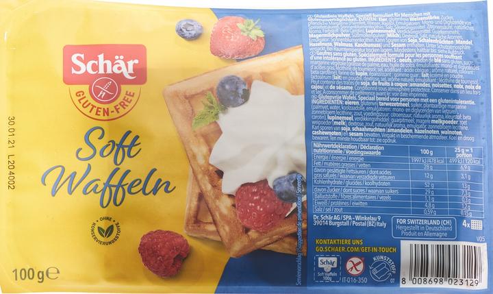 Produktbild Schär Soft Waffeln glutenfrei (1 Stk., 100 g)
