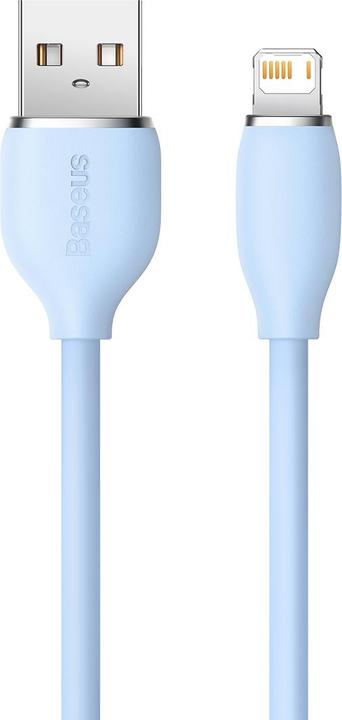 Produktbild Baseus Jelly Liquid Silica Gel Fast Charging Data Cable USB to iP 2.4A 2m Blue (2 m)