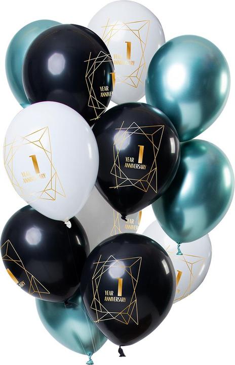 Actual product image Folat Balloons Anniversary 1 Year 30cm - 12 Pieces (12 x)