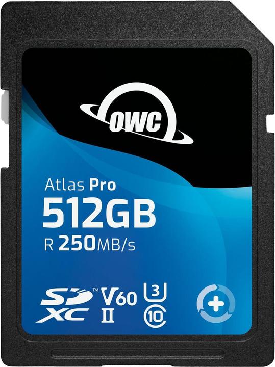 Actual product image OWC Atlas Pro SDXC V60 UHS-II Memory Card 512GB (512 GB, SDXC, UHS-II)