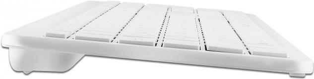 Produktbild Delock USB Tastatur 2,4 GHz kabellos weiss (flach) (DE, Kabelgebunden)
