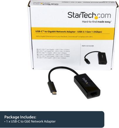 Immagine prodotto StarTech Adattatore da USB-C a Gigabit (USB, RJ45 (1x))